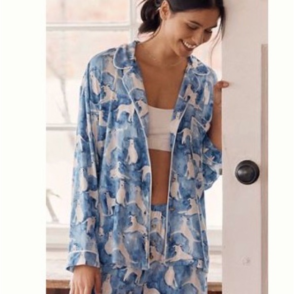 NWT Anthropologie Lyrebird Modaluxe Pajama Shirt